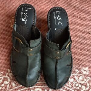 Born Leather Clogs